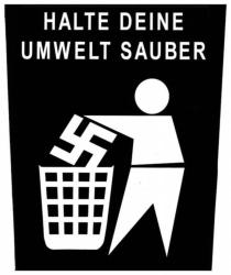 Halte Sauber Rückenaufnäher