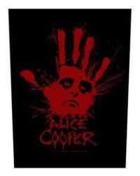 Alice Cooper Splatter Hand Rückenaufnäher