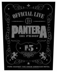 Pantera 101% Proof Rückenaufnäher