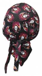 Kinder Bandana Cap mit Pik As Totenköpfe