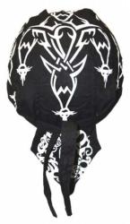 Kinder Bandana Cap Schwarz und Weiß