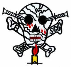 Totenkopf Gestickter Aufnäher