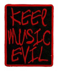 Aufnäher Keep Music Evil