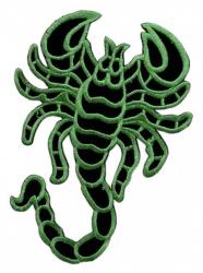 Aufnäher Olivgrüner Skorpion