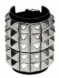 Nietenarmband 5-reihig Pyramidennieten