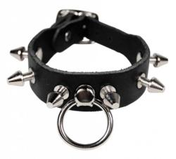 Lederarmband Mit Killernieten & Ring