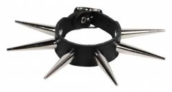 Spike Nieten Leder Manschette 1-reihig