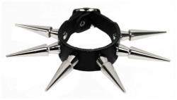 Leder Manschette 1-reihig Spike Nieten