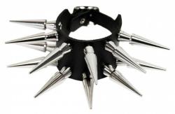 Punk Armband 2-reihig Spike Nieten