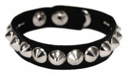 Kunsteder Armband 1-reihig Spitznieten