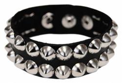 Nietenarmband 2-reihig Spitznieten