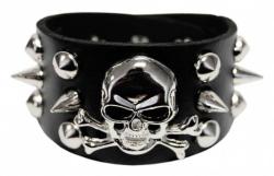 Punk Armband Totenkopf & Spikes