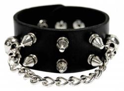 Punk Armband Killernieten & Kette