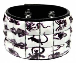 Kunstleder Armband Reptilien