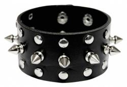 Punk Armband Schwarz Killer Nieten