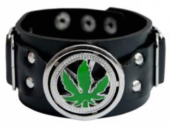 Cannabis Nietenarmband