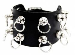 Rocker Armband 2-reihig Ringnieten