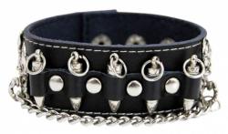 Nietenarmband Schwarz Patronen