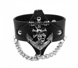 Punk Armband Anker Totenkopf