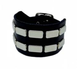 Rocker Armband 2-reihig Flach Nieten