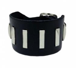 Leder Manschette Stabnieten