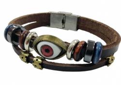Rocker Armband Braunes Auge