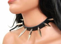 Lederhalsband Killernieten