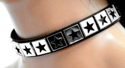 Fetisch Halsband Sterne