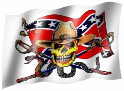 Flagge Südstaaten Totenkopf