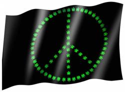 Fahne Cannabis Peace