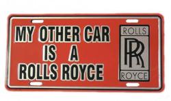 Blechschild Rolls Royce