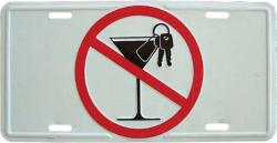 Blechschild No Alcohol