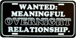 Blechschild Wanted
