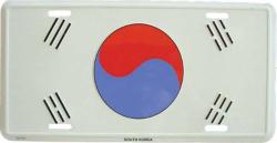 Blechschild Süd Korea
