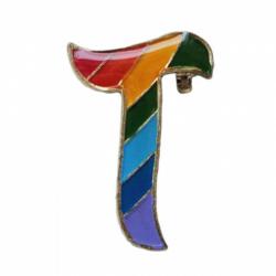 T Buchstabe Anstecker Pin