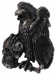 Anstecker Adler und Totenkopf