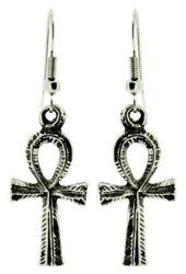 Drop Earrings Ankh Cross
