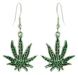 Cannabis Drop Earrings