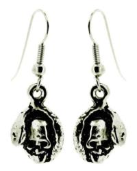 Skull Snake Drop Earrings