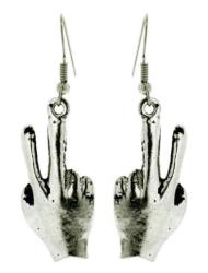 Drop Earrings Peace Symbol