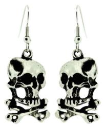 Skull Bones Drop Earrings