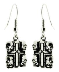 Cross Grave Drop Earrings