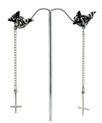 Engel Ohrstecker Kreuz