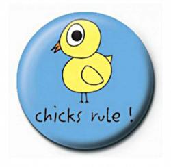 David & Goliath Chicks Rule D&G Button Anstecker
