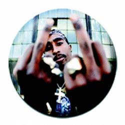 2Pac Fingers Button Anstecker