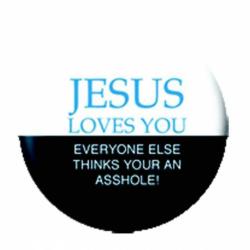 Jesus Loves You Button Anstecker