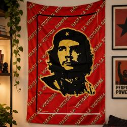 Che Guevara Hasta La Victoria Siempre Posterfahne mit rotem politischen Posterdesign