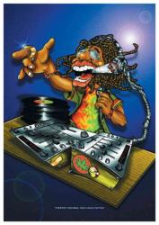 Rastaman Cannabis DJ Poster Flag
