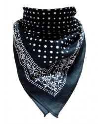 Bandana Head Wrap Scarf Tiny Polka Dots