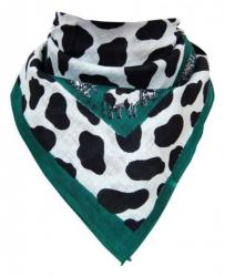 Bandana Scarf Green Cow